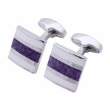 Natural Stone Cufflinks Top Brass Male Suit Cuff Links