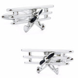 Rhodium Funny Cufflinks for Men Classic Metal French Shirt Cuff Button