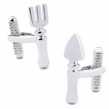 Rhodium Funny Cufflinks for Men Classic Metal French Shirt Cuff Button