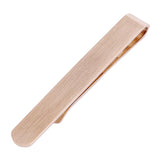 Shinny Tie Bar 2 Inch Brush Tie Bar Clamp Shirt Slim Tie Pin with Box