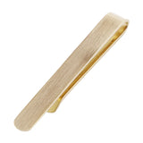 Shinny Tie Bar 2 Inch Brush Tie Bar Clamp Shirt Slim Tie Pin with Box