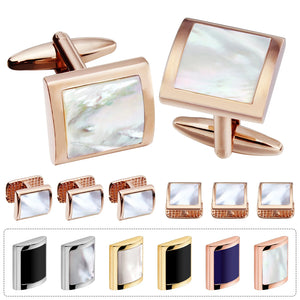 Brass Cufflinks Set for Tuxedo Shirt