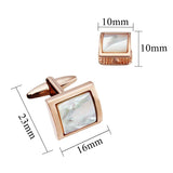 Brass Cufflinks Set for Tuxedo Shirt