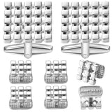 Square Metal Cufflinks Tuxedo Studs Sets Men's French Shirt Jewelry