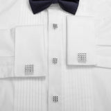 Square Metal Cufflinks Tuxedo Studs Sets Men's French Shirt Jewelry