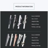 Silver Tie Clip in Gift Box, Wedding Tie Bar & Pin for Men