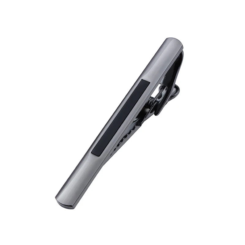 Silver Tie Clip in Gift Box, Wedding Tie Bar & Pin for Men