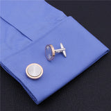 4 Colors Metal Cufflinks for Men Wedding French Shirts