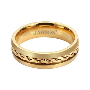 Men's Tie Ring Cufflinks Metal Wedding Jewelry