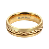 Men's Tie Ring Cufflinks Metal Wedding Jewelry