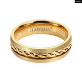 Men's Tie Ring Cufflinks Metal Wedding Jewelry