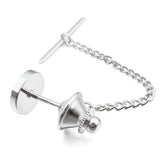 Mother of Pearl Tie Buckle Men's Bracelet with Chain