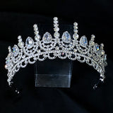 Zircon Bride Tiara Wedding Crown Crystal Headband