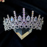 Zircon Bride Tiara Wedding Crown Crystal Headband