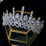 Zircon Bride Tiara Wedding Crown Crystal Headband