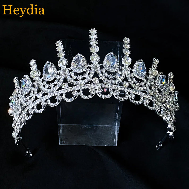 Zircon Bride Tiara Wedding Crown Crystal Headband