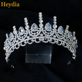 Zircon Bride Tiara Wedding Crown Crystal Headband