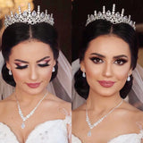 Zircon Bride Tiara Wedding Crown Crystal Headband
