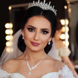 Zircon Bride Tiara Wedding Crown Crystal Headband