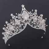 Baroque Wedding Crown Crystal Bridal Tiaras Bride Hair Accessories