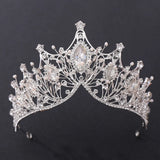 Baroque Wedding Crown Crystal Bridal Tiaras Bride Hair Accessories