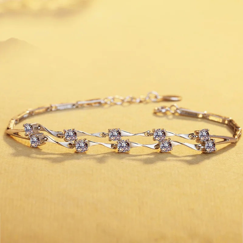 HB37 Classic Silver Bracelet Jewelry Bangle for Girl