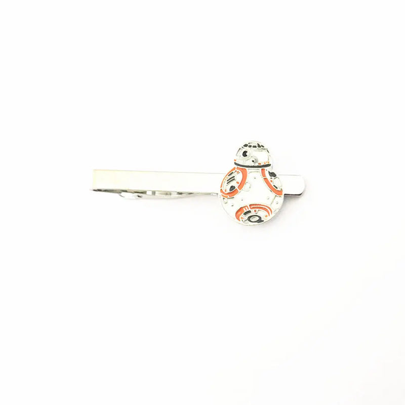 BB8 Charm Tie Clips Sci-Fi Film Metal Jewelry for Woman Man