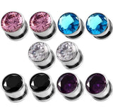 Stainless Steel Double Loop Twist Stud Earrings MZ
