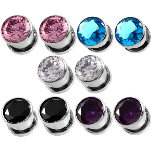 Stainless Steel Double Loop Twist Stud Earrings