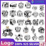 925 Sterling Silver Chinese Charms Heart Collection for Jewelry Making