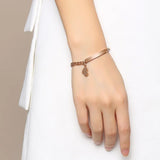 Women's Stainless Steel Heart Dangle Bracelet