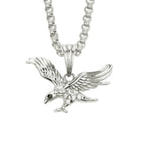 Halloween Hip Hop Rap Necklace 18K Eagle Pendant Necklace
