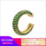 Round Rainbow Ear Cilp for Women Earrings VE131