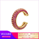 Round Rainbow Ear Cilp for Women Earrings VE131