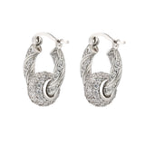 HECHENG Zircon Rhinestone Tassel Earrings for Women Hip hop Party Jewelry