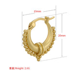 HECHENG Small Hoop Earrings for Women Geometric Twisted Ear Buckle Jewelry