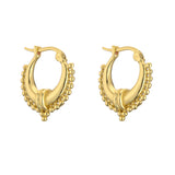 HECHENG Small Hoop Earrings for Women Geometric Twisted Ear Buckle Jewelry