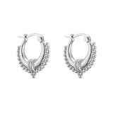 HECHENG Small Hoop Earrings for Women Geometric Twisted Ear Buckle Jewelry