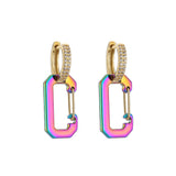 Geometric Hanging Earrings Trend Ear Stud Pendant Dangle Accessori