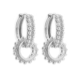 HECHENG Pearls Earrings Wedding Fine Jewelry Piercing Earrings Hoops