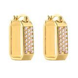 HECHENG Pearls Earrings Wedding Fine Jewelry Piercing Earrings Hoops