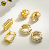 HECHENG Pearls Earrings Wedding Fine Jewelry Piercing Earrings Hoops