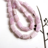 HEJI 7in/18cm 8x11mm Faceted Barrel Tube Loose Beads