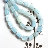 HEJI 7in/18cm 8x11mm Faceted Barrel Tube Loose Beads