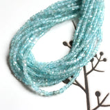 HEJI 2.5-2.8mm Natural Tiny Cubes 7in Loose Seed Beads
