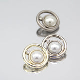 Hollow Metal Pearl Buttons for Women's Clothing Decorations