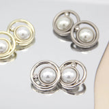 Hollow Metal Pearl Buttons for Women's Clothing Decorations