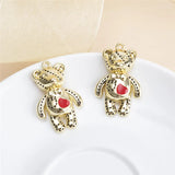 10pcs Bear Charms Alloy Pendants DIY Earrings Necklace