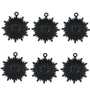 10pcs Eye Sun Charms Pendants for DIY Jewelry Making