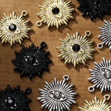 10pcs Eye Sun Charms Pendants for DIY Jewelry Making